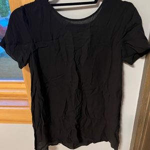 NWOT Wilfred black silk shirt size XXS
